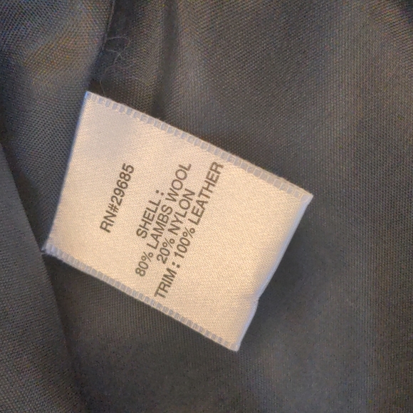 Pendleton Lambswool Sweater Jacket w Leather Trim Medium EUC - Picture 5 of 6